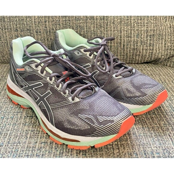 Women's Asics GEL-Flux 3 Running Shoes - Titanium/White/Enamel Blue - Size 9 D - Picture 2 of 11